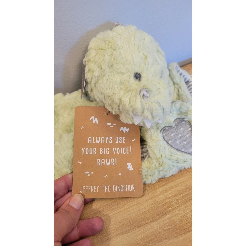 DEMDACO Hug it Better Jeffery the Dinosaur Plush Ice Pack Boo-Boo Wrap NWT